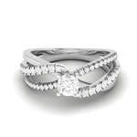 Load image into Gallery viewer, 0.25cts Solitaire Platinum Diamond Engagement Ring for Women JL PT R-66   Jewelove.US
