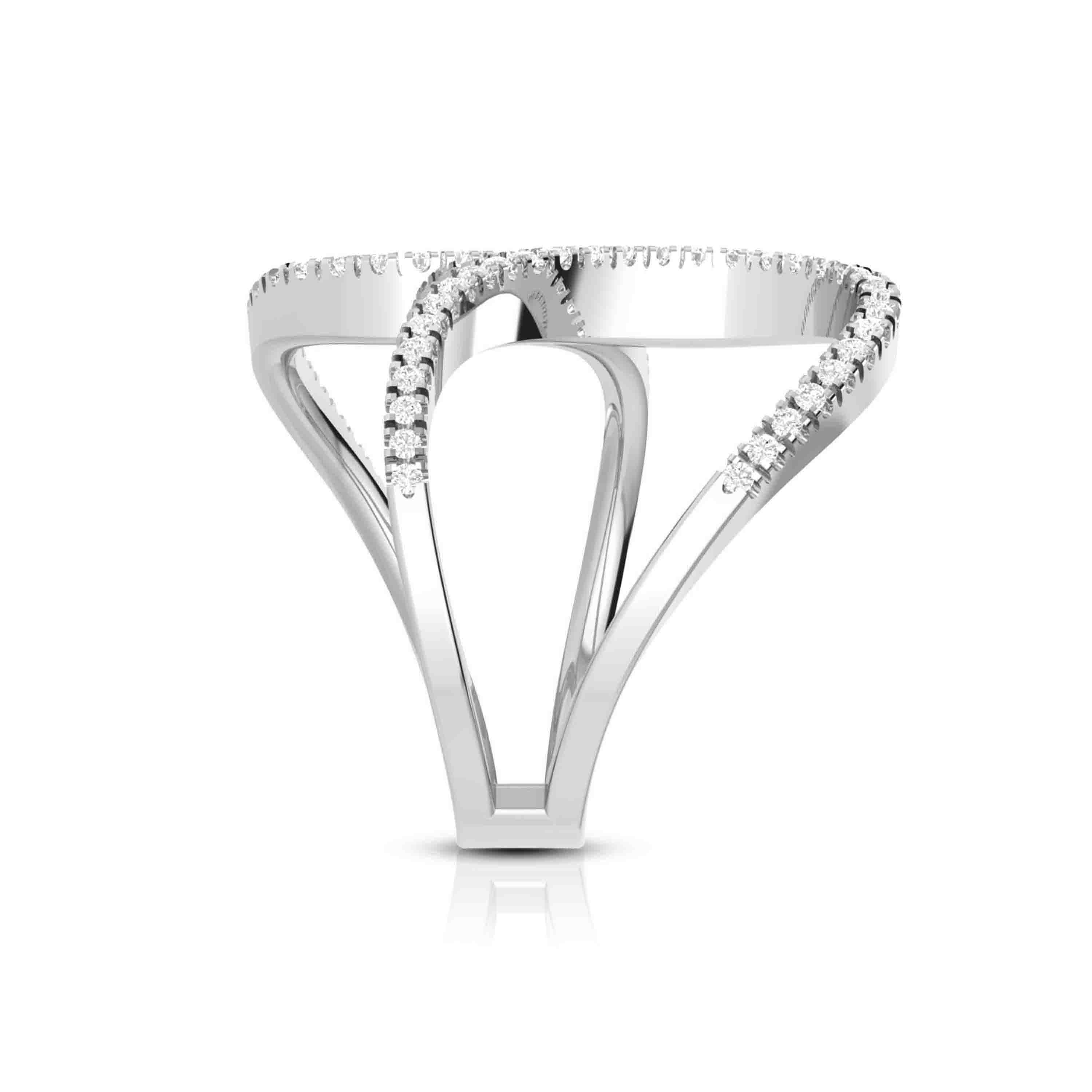 Designer Platinum Diamond Ring for Women JL PT R-67   Jewelove.US