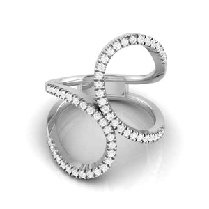 Designer Platinum Diamond Ring for Women JL PT R-67   Jewelove.US