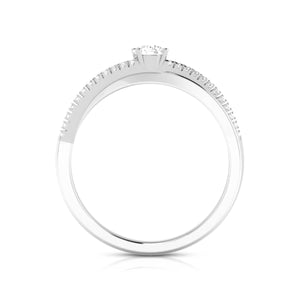0.30cts. Solitaire Platinum Diamond Split Shank Engagement Ring for Women JL PT R-69   Jewelove.US