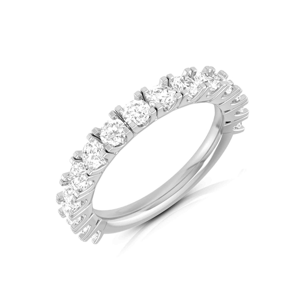 Platinum Infinity Ring with Diamonds for Women JL PT R-6  VVS-GH-Women-s-Band-only Jewelove.US