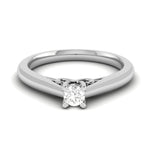Load image into Gallery viewer, 0.20cts. Solitiare Platinum Diamond Engagement Ring for Women JL PT R-71   Jewelove.US
