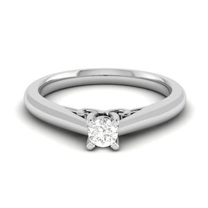 0.20cts. Solitiare Platinum Diamond Engagement Ring for Women JL PT R-71   Jewelove.US