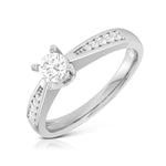 Load image into Gallery viewer, 20-Pointer Diamond Platinum Shank Engagement Ring JL PT R-74   Jewelove.US
