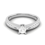 Load image into Gallery viewer, 20-Pointer Diamond Platinum Shank Engagement Ring JL PT R-74   Jewelove.US
