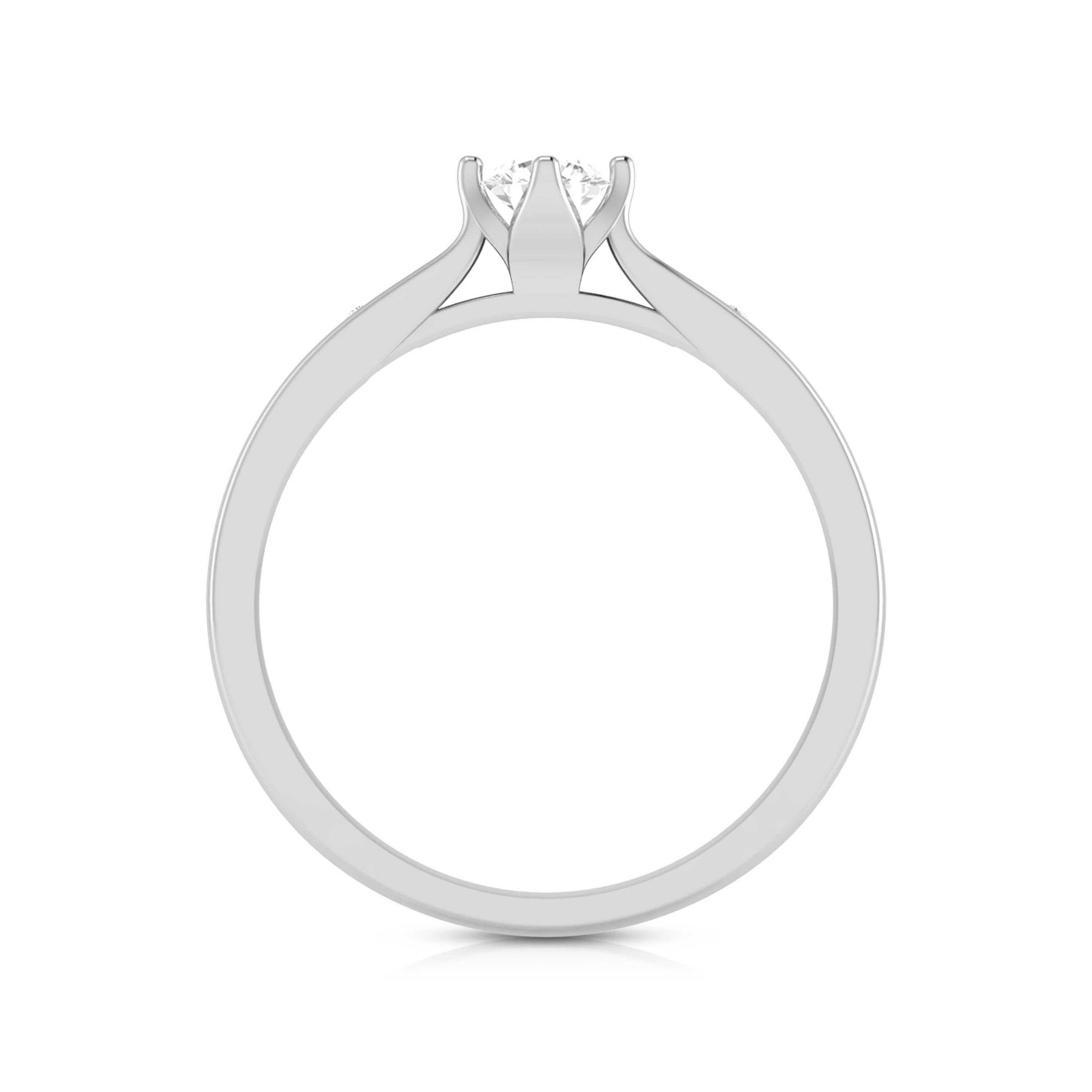 0.30cts Solitaire Diamond Platinum Engagement Ring for Women JL PT R-75   Jewelove.US
