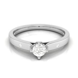 0.30cts Solitaire Diamond Platinum Engagement Ring for Women JL PT R-75   Jewelove.US