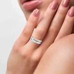 Load image into Gallery viewer, Platinum Diamond Engagement Ring for Women JL PT R-77   Jewelove.US
