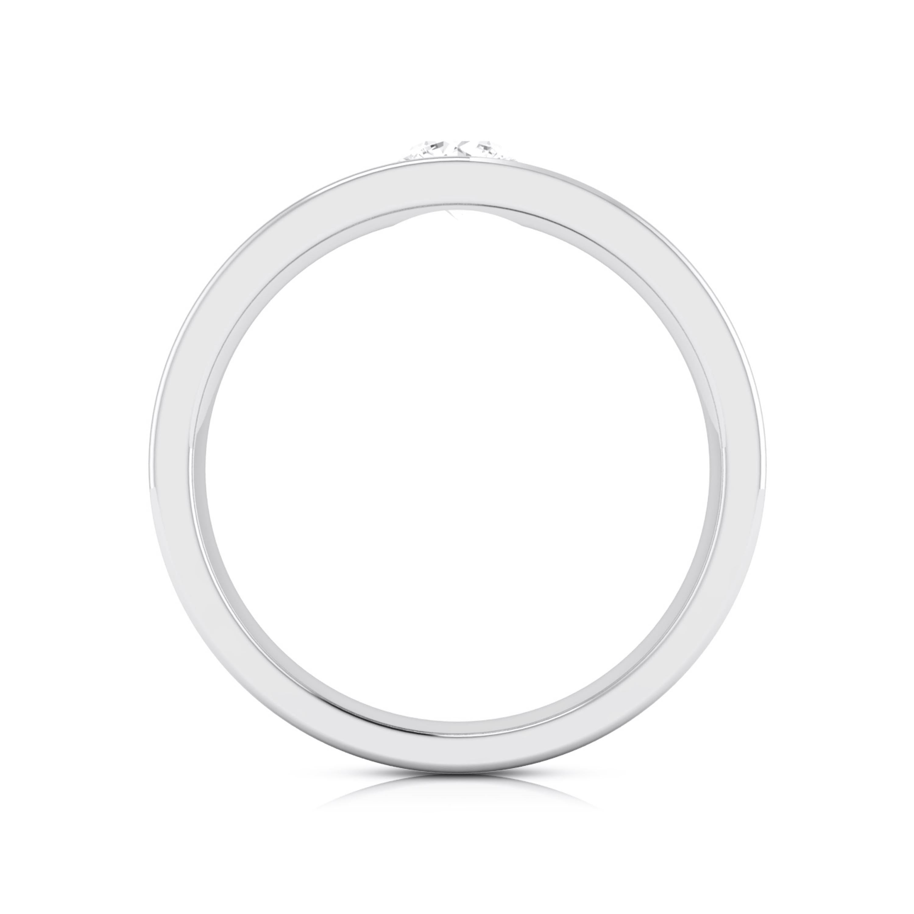 Single Diamond Platinum Ring for Men JL PT R-8002   Jewelove