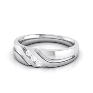 3 Diamond Platinum Love Bands JL PT R-8003