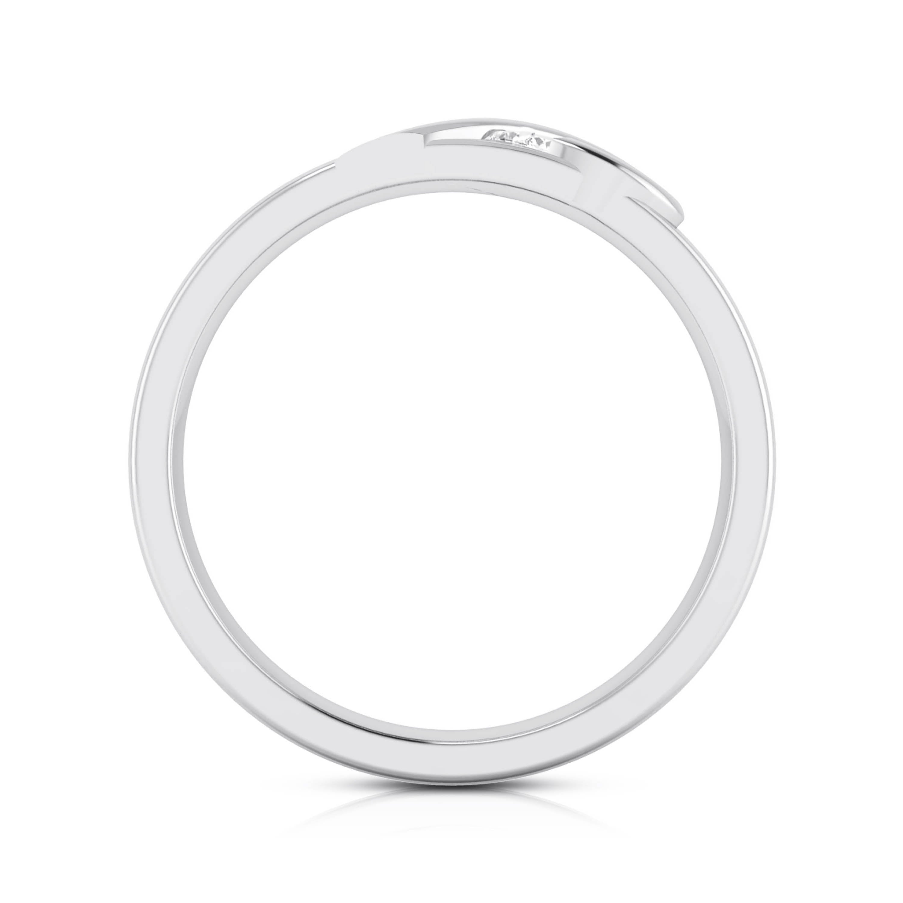 Heart Single Diamond Platinum Love Bands JL PT R-8004