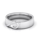 Load image into Gallery viewer, Heart Single Diamond Platinum Love Bands JL PT R-8004
