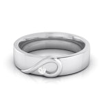 Load image into Gallery viewer, Heart Single Diamond Platinum Love Bands JL PT R-8004
