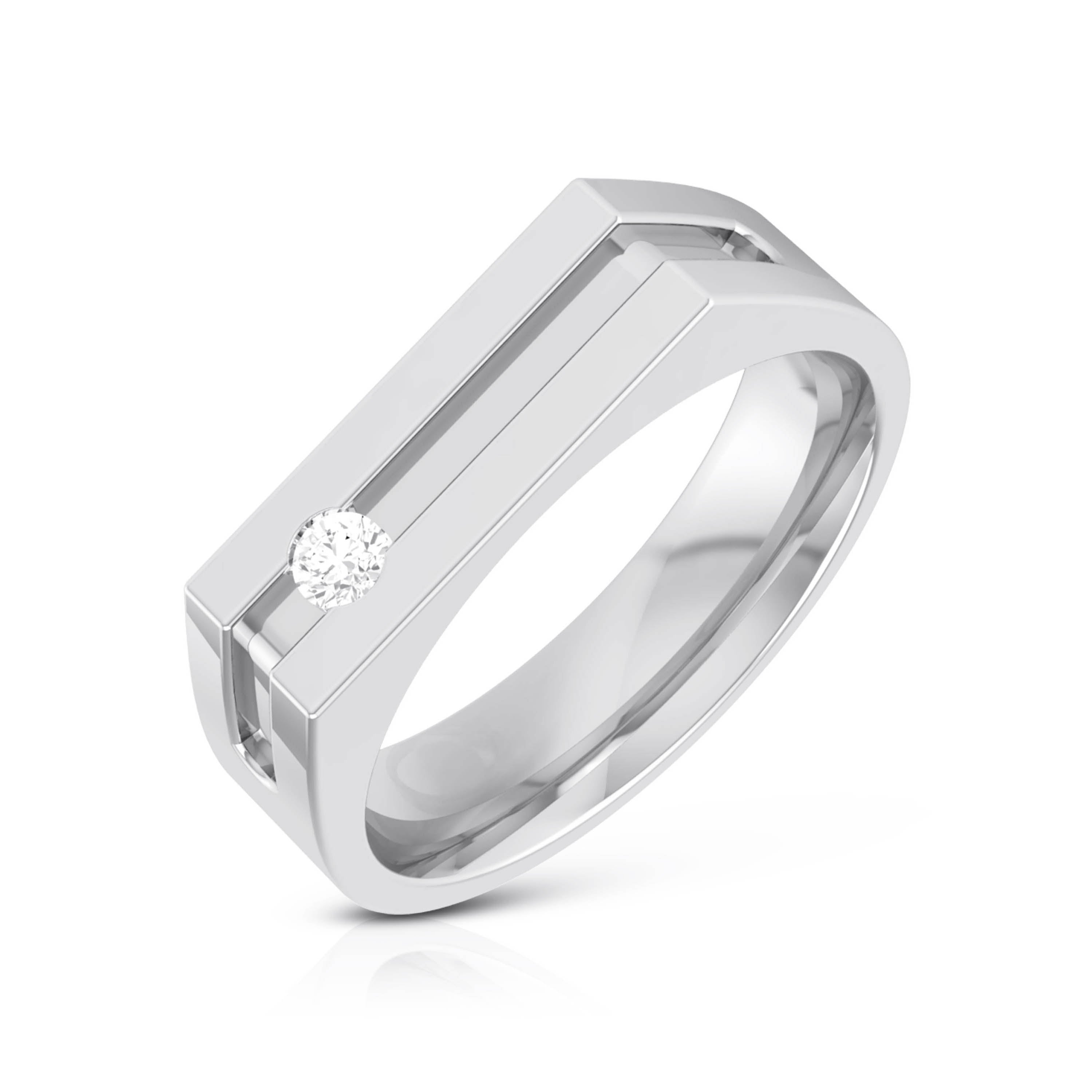 Marie Platinum Band For Her | Plain Platinum Ring | CaratLane