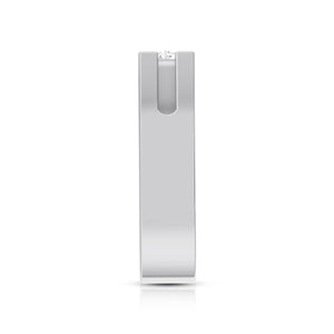 Designer Single Diamond Platinum Ring for Women JL PT R-8005