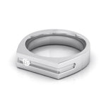 Load image into Gallery viewer, Designer Single Diamond Platinum Ring for Women JL PT R-8005
