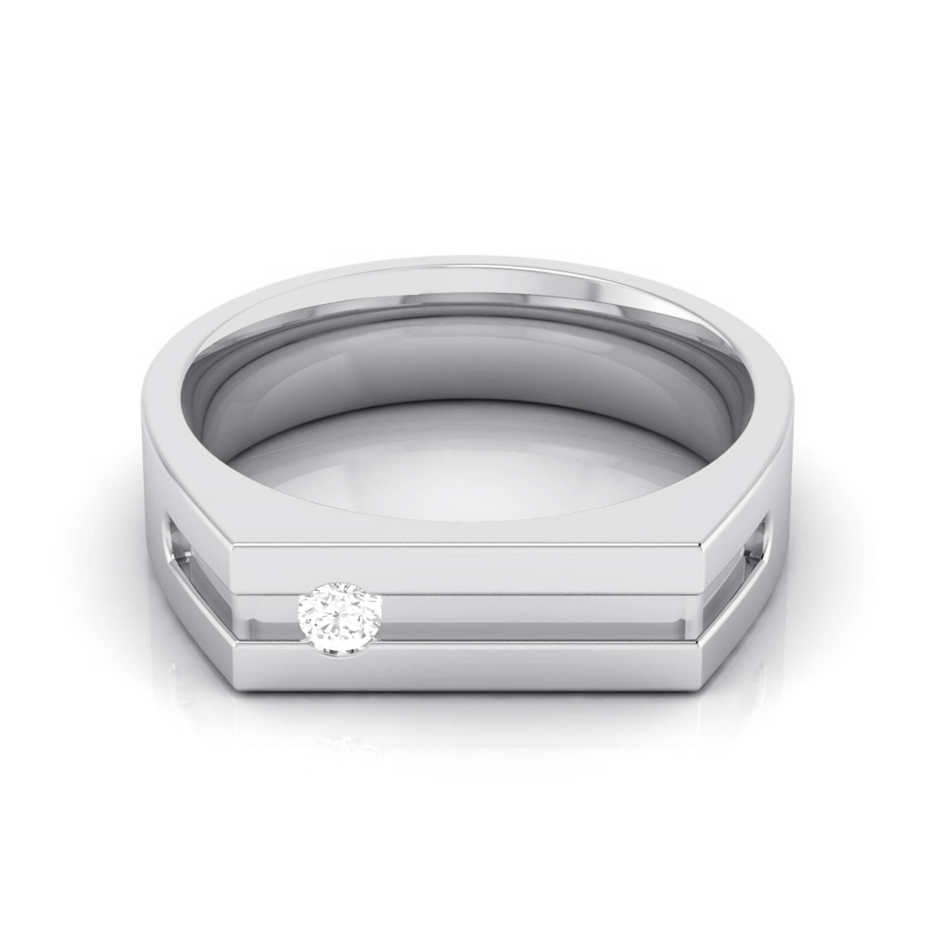 WHP Jewellers 950 Platinum Ring For Women & Girls : Amazon.in: Jewellery