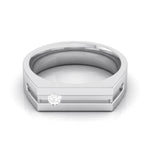 Load image into Gallery viewer, Designer Single Diamond Platinum Ring for Women JL PT R-8005
