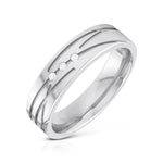 Load image into Gallery viewer, Designer 3 Diamond Platinum Love Bands JL PT R-8007  Men-s-Ring-only Jewelove
