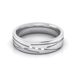 Load image into Gallery viewer, Designer 3 Diamond Platinum Love Bands JL PT R-8007

