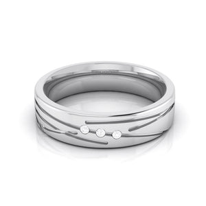 Designer 3 Diamond Platinum Love Bands JL PT R-8007