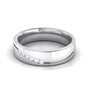 6 Diamond Platinum Ring for Women JL PT R-8009