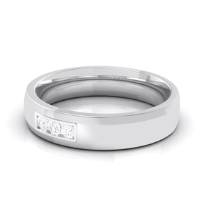 3 Diamond Platinum Ring for Women JL PT R-8011