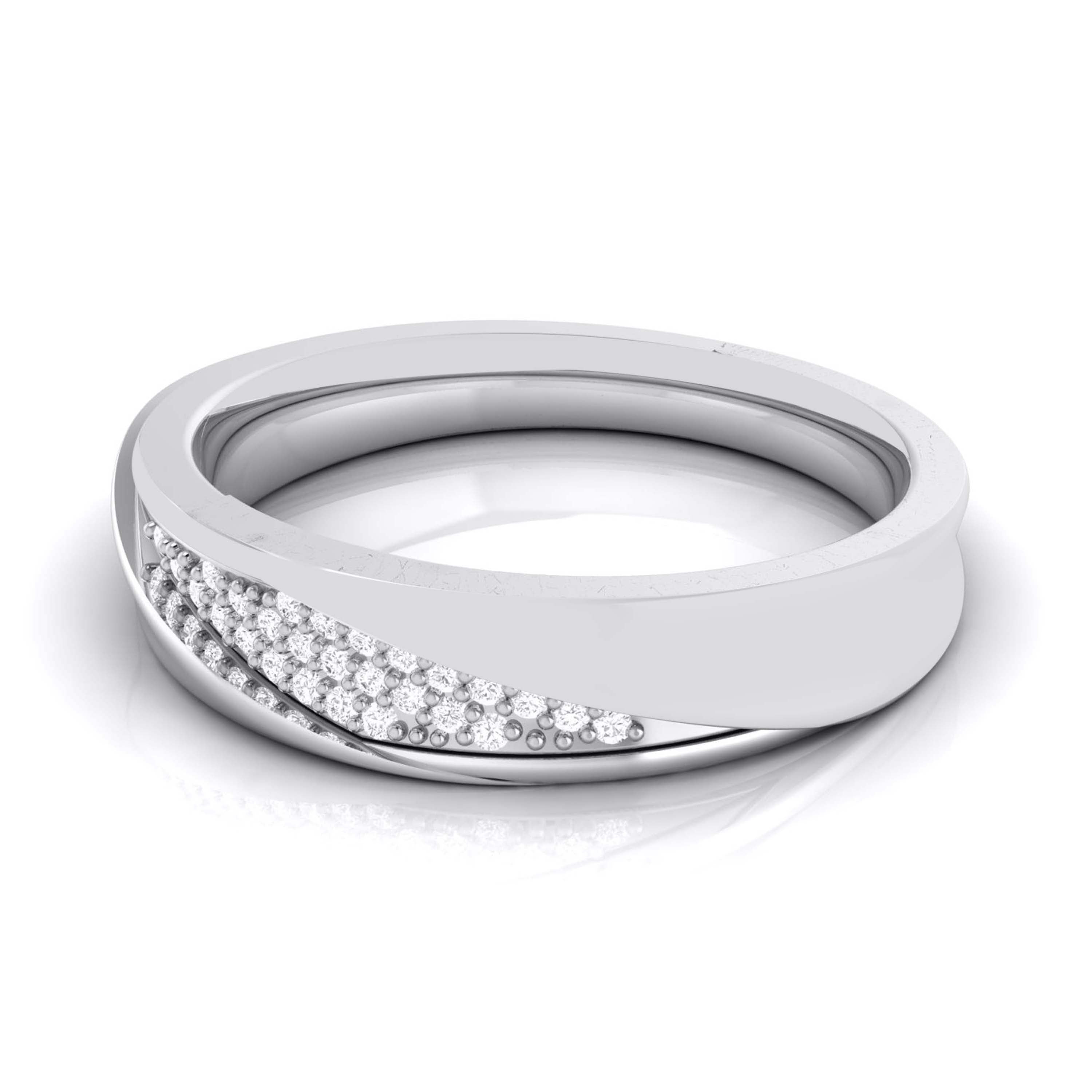 Designer Diamond Platinum Ring for Women JL PT R-8013   Jewelove