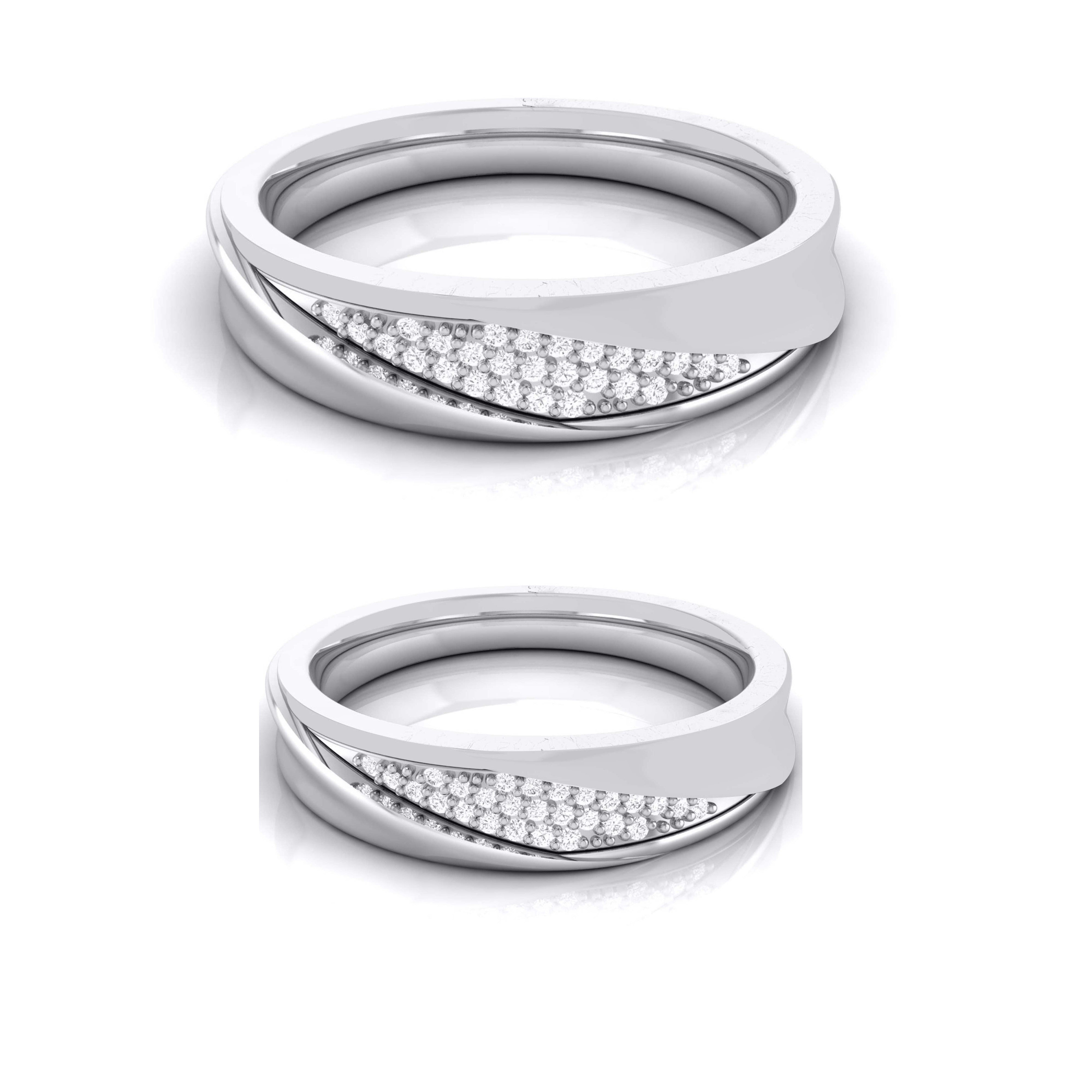 Designer Diamond Platinum Ring for Women JL PT R-8013