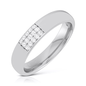 Platinum Love Bands with Diamond JL PT R-8016  Men-s-Ring-only Jewelove