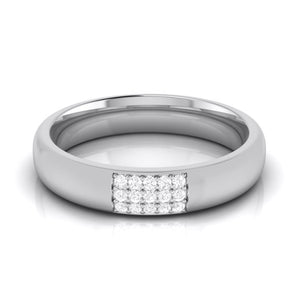 Platinum Love Bands with Diamond JL PT R-8016  Women-s-Band-only Jewelove