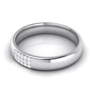 Platinum Love Bands with Diamond JL PT R-8016   Jewelove