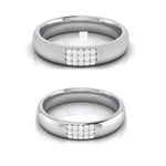 Load image into Gallery viewer, Platinum Love Bands with Diamond JL PT R-8016
