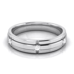 Load image into Gallery viewer, 3 Diamond Platinum Love Bands JL PT R-8018
