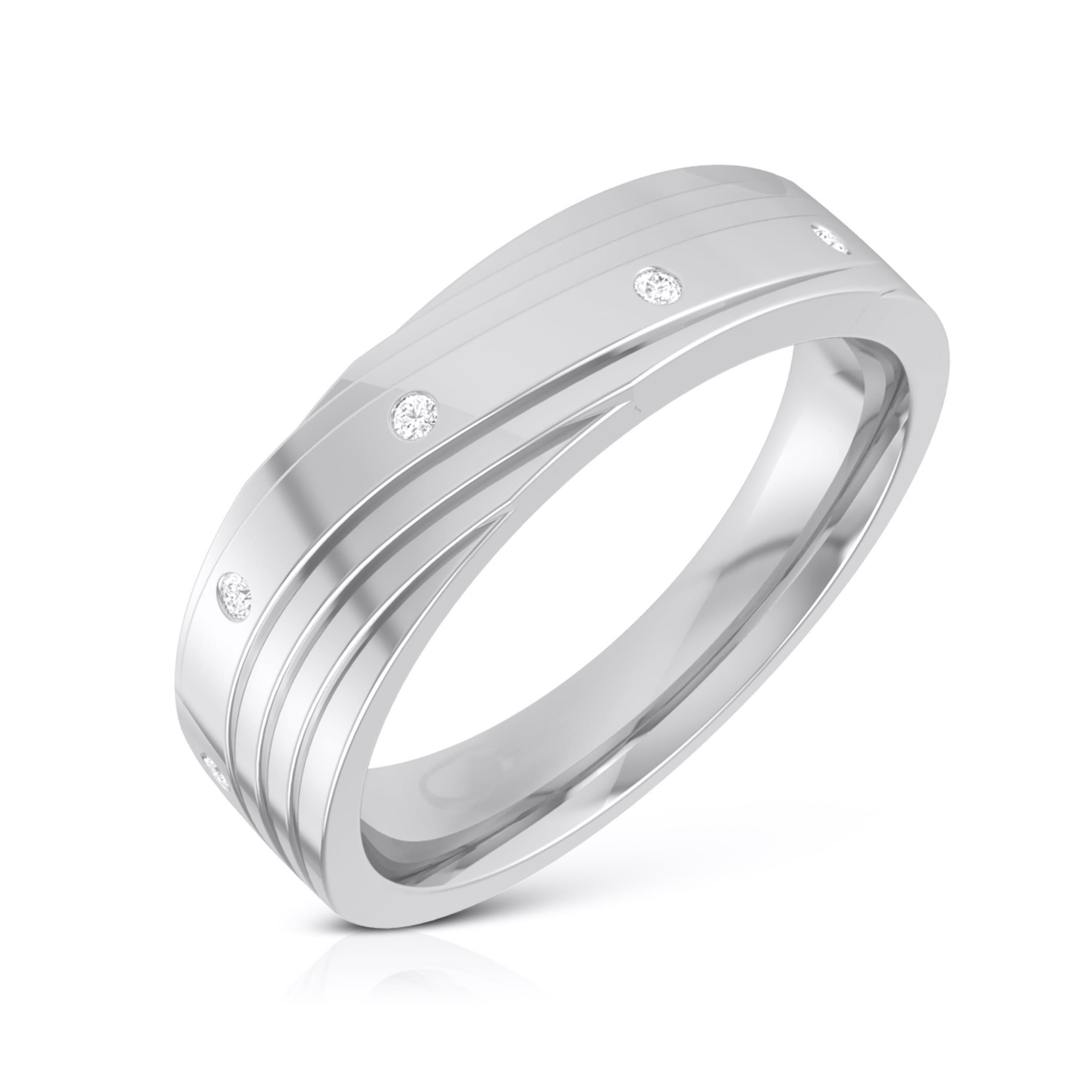 3 Diamond Platinum Ring for Women JL PT R-8019  Men-s-Ring-only Jewelove