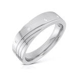 Load image into Gallery viewer, 3 Diamond Platinum Ring for Women JL PT R-8019  Men-s-Ring-only Jewelove
