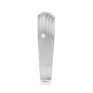 3 Diamond Platinum Ring for Women JL PT R-8019