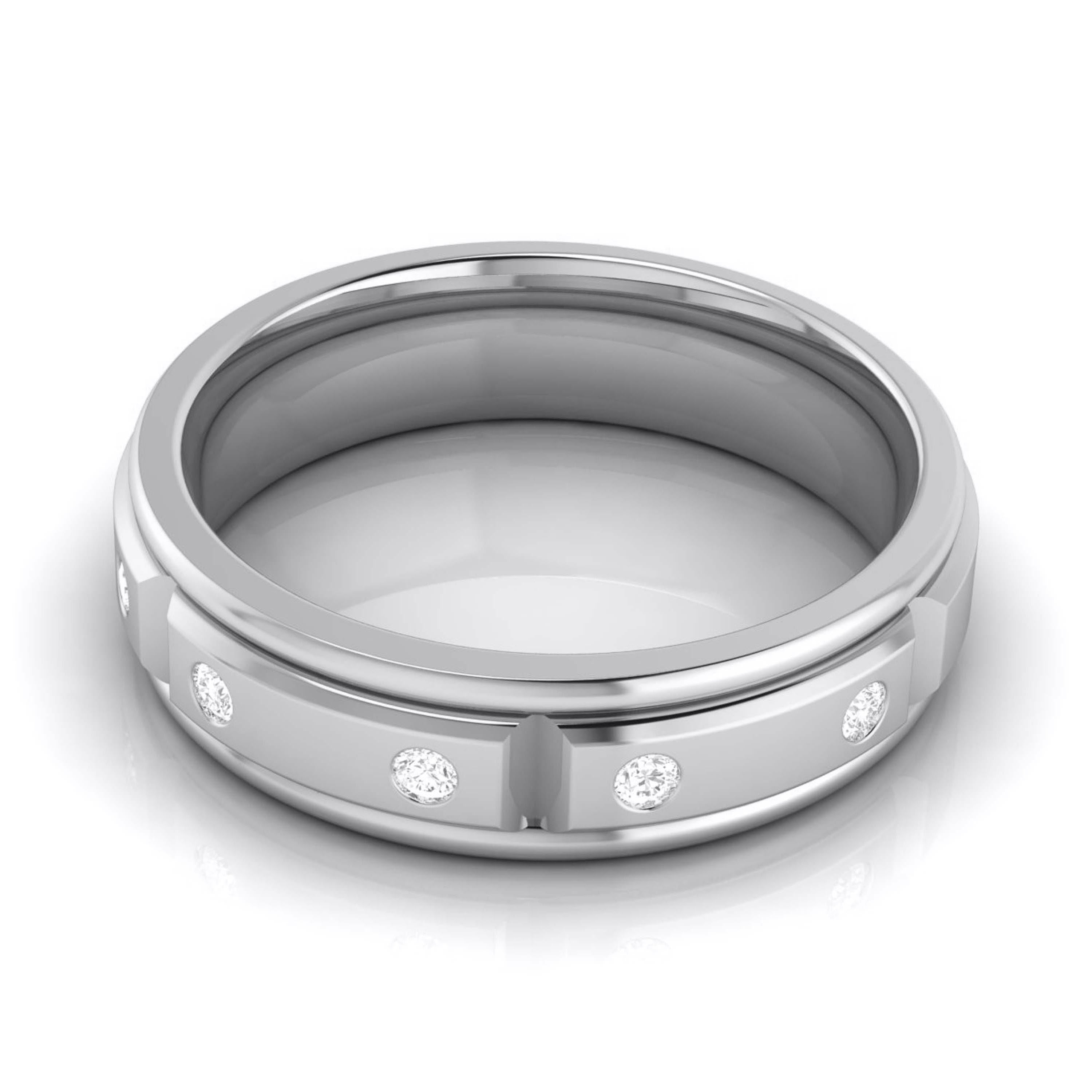 Designer Diamond Platinum Love Bands JL PT R-8021   Jewelove