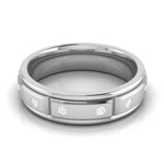 Load image into Gallery viewer, Designer Diamond Platinum Love Bands JL PT R-8021
