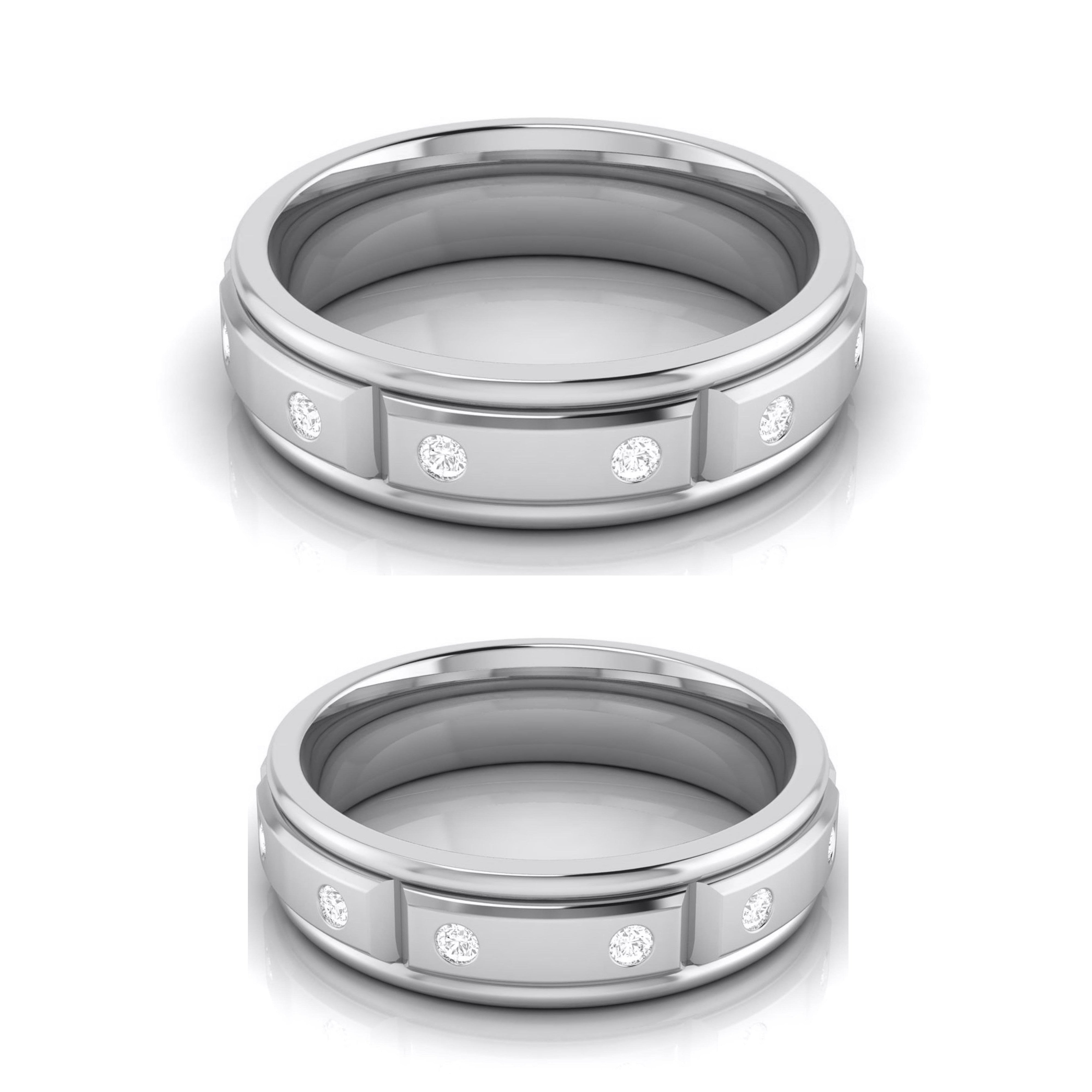 Designer Diamond Platinum Love Bands JL PT R-8021