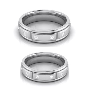 Designer Diamond Platinum Love Bands JL PT R-8021