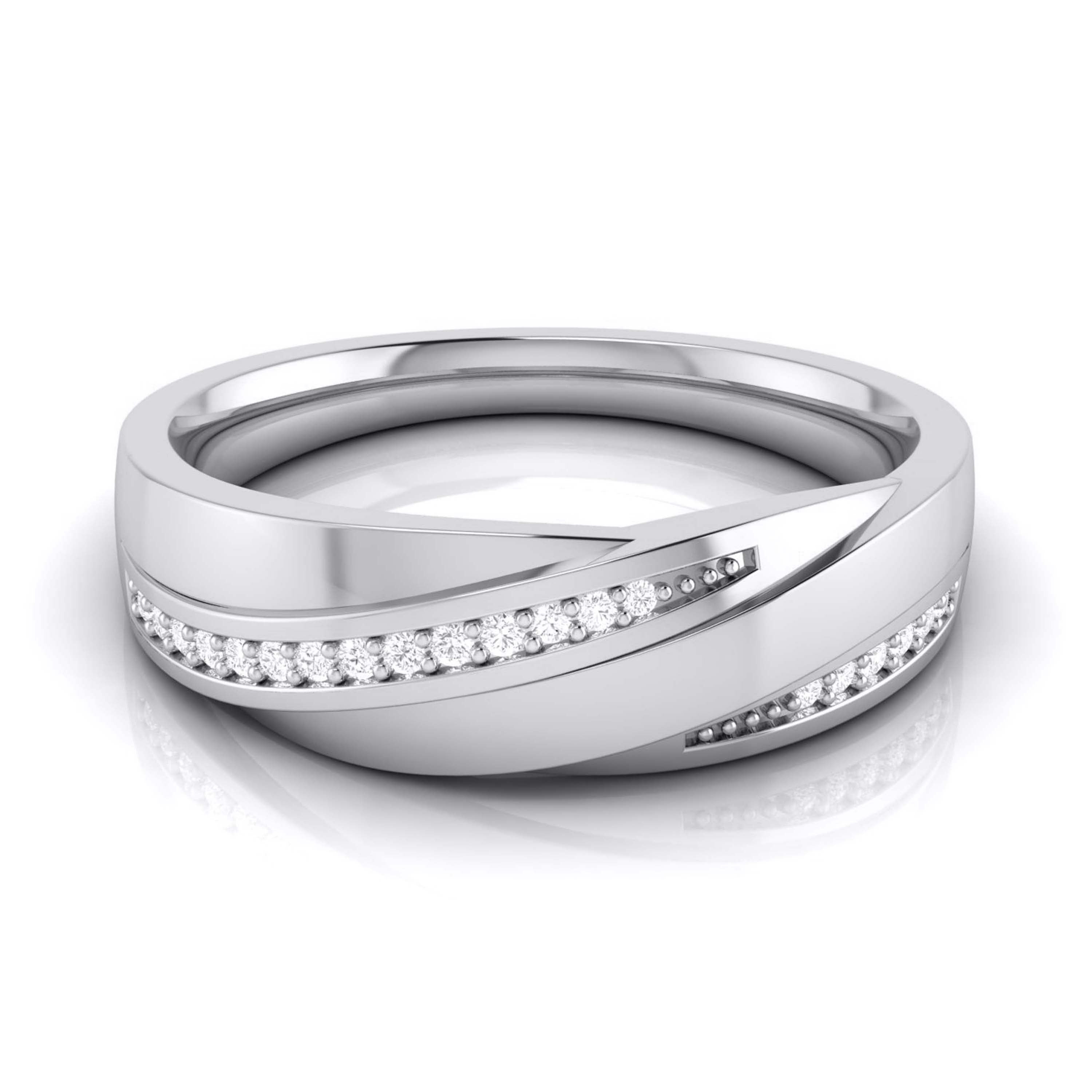Designer Diamond Platinum Ring for Women JL PT R-8022   Jewelove