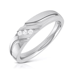 Load image into Gallery viewer, 3 Diamond Platinum Love Bands JL PT R-8003  Men-s-Ring-only Jewelove
