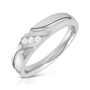 3 Diamond Platinum Love Bands JL PT R-8003  Men-s-Ring-only Jewelove