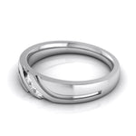 Load image into Gallery viewer, 3 Diamond Platinum Love Bands JL PT R-8003   Jewelove
