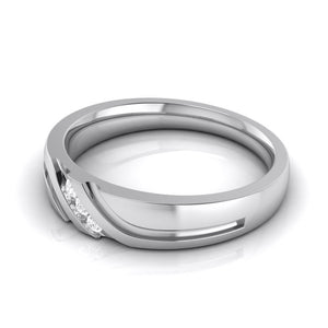 3 Diamond Platinum Love Bands JL PT R-8003