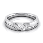 Load image into Gallery viewer, 3 Diamond Platinum Love Bands JL PT R-8003   Jewelove
