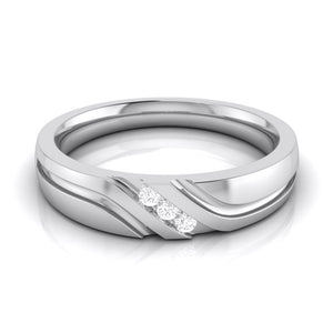 3 Diamond Platinum Love Bands JL PT R-8003