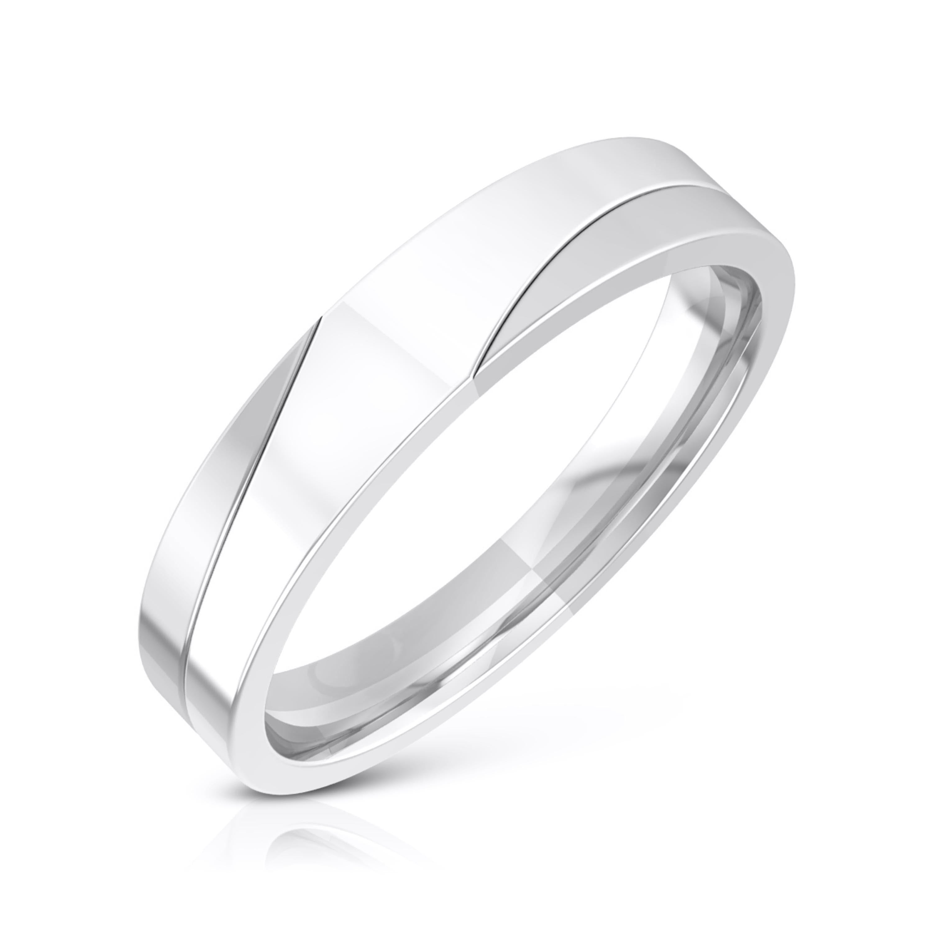 Designer Diamond Platinum Love Bands JL PT R-8026  Men-s-Ring-only Jewelove