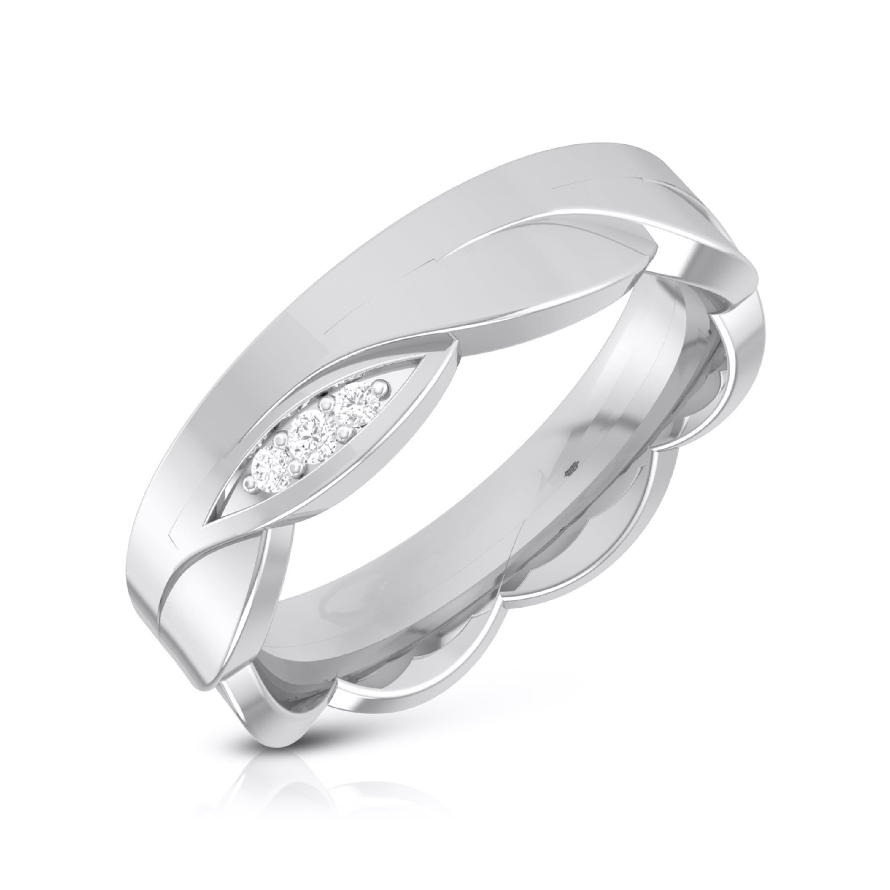 Diamond Platinum Love Bands JL PT R-8028